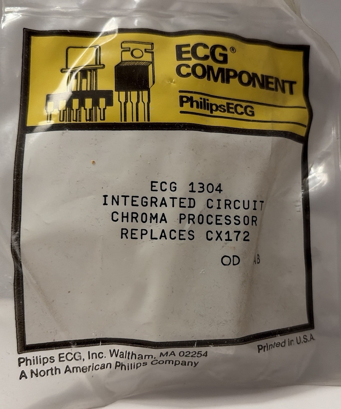 ECG1304, Chroma Processor ~ 24 Pin DIP Like NTE1304 CX172