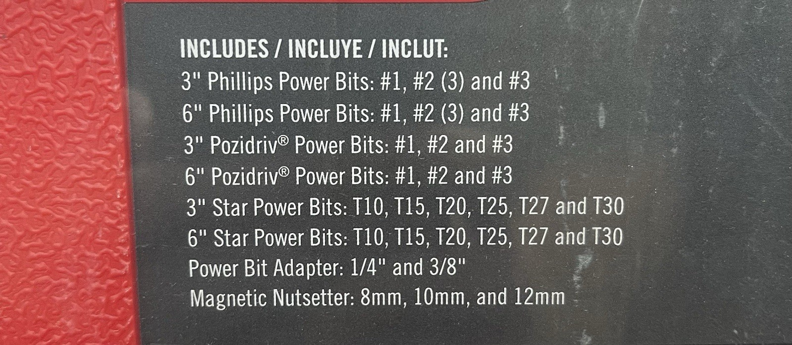 Mac Tools SD33KL 33-pc. Long Power Bit Set