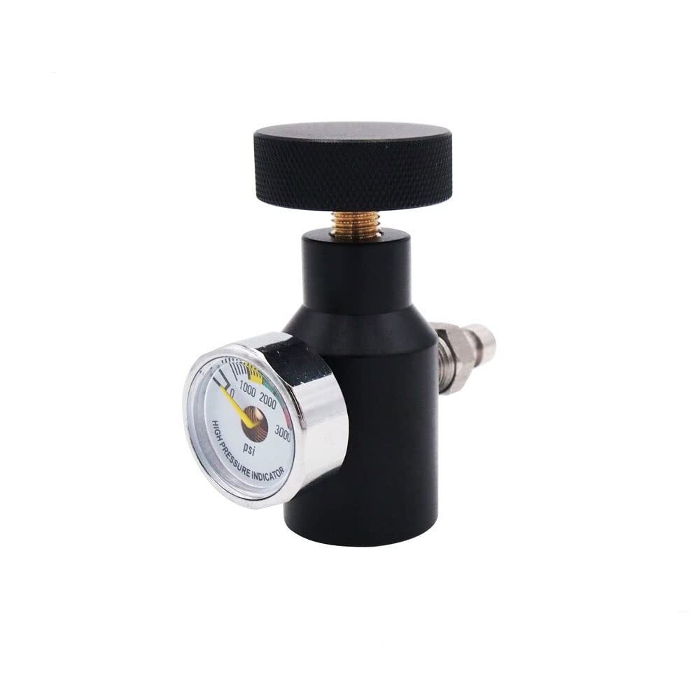 Paintball Co2 Fill Adapter Compressed Air Fill Station 3000psi Gauge ASA