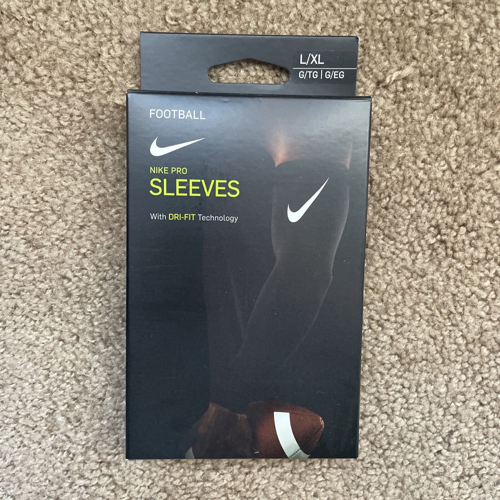 Nike Pro Dri Fit 3.0 Compression Arm Sleeves Men's Size L/XL Black New Basketbal