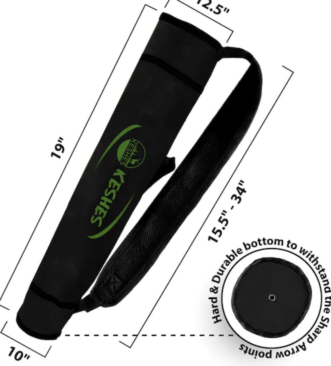KESHES Archery Back Arrow Quiver Holder - Adjustable Quivers for Arrows