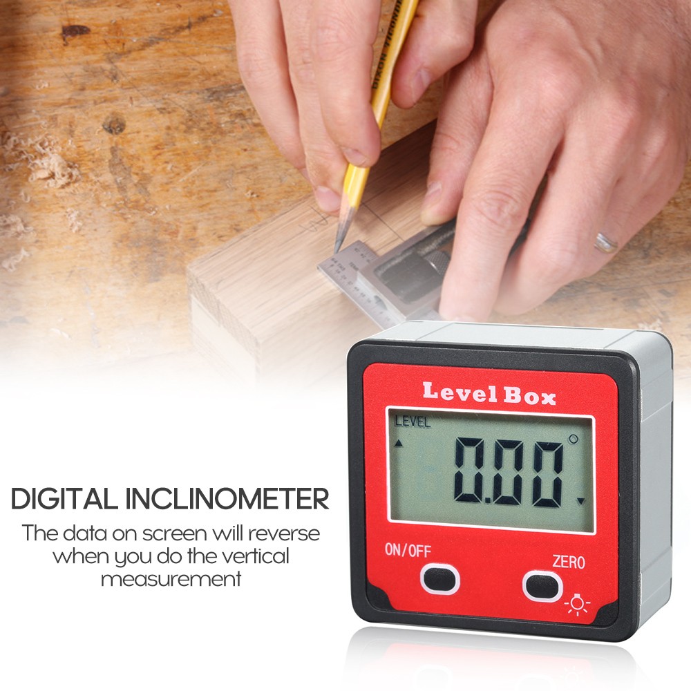 Digital Level Protractor Inclinometer Mag-netic Level Angle Meter Angle Finder