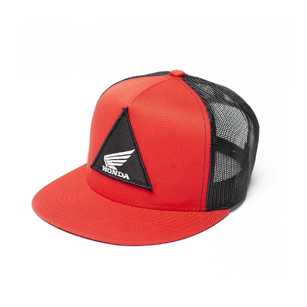 Factory Effex 18-86200 For Honda Tri Snapback Hat/Red-Black (One Size)