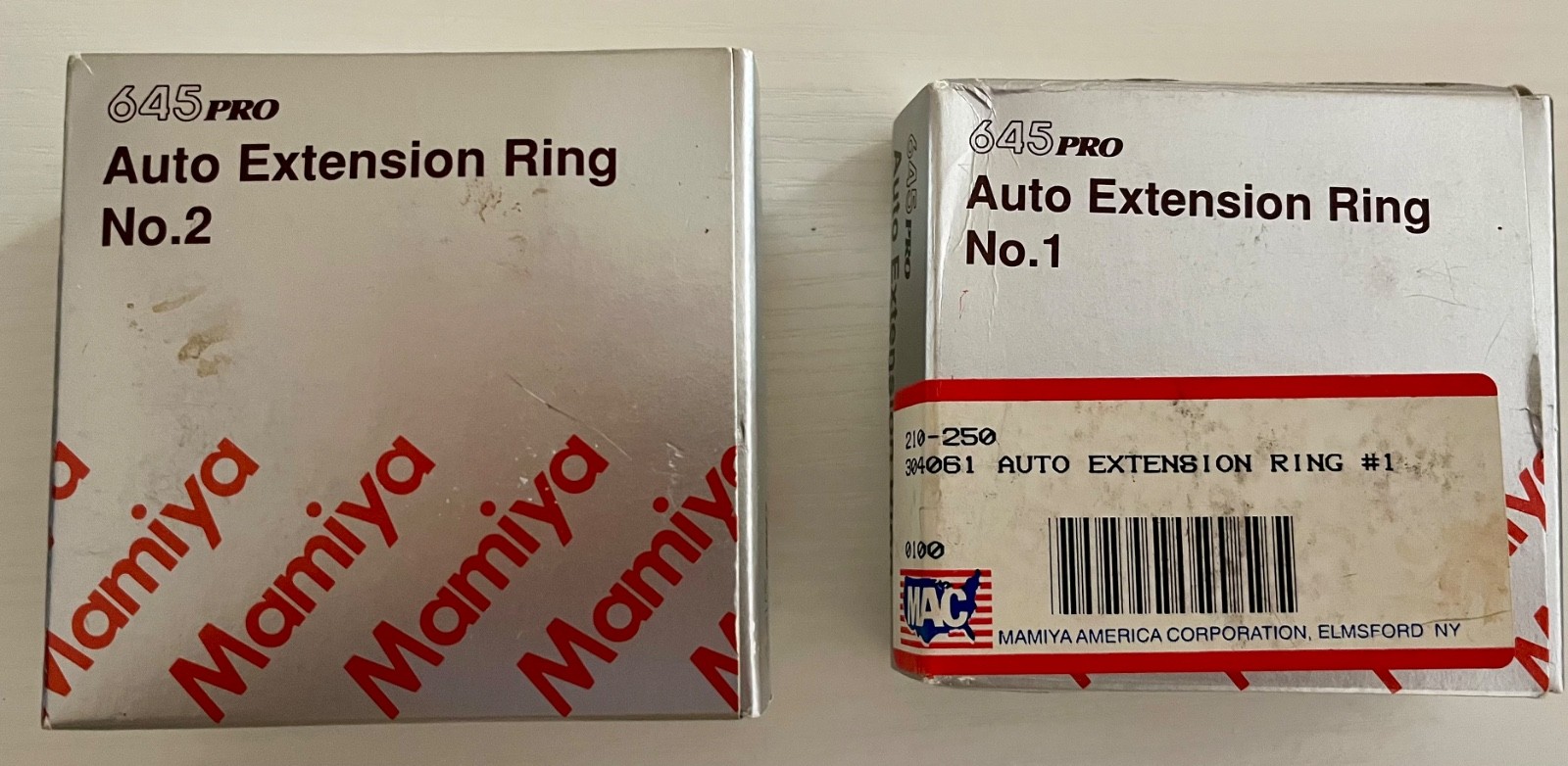 mamiya 645 pro extention ring 1 and 2