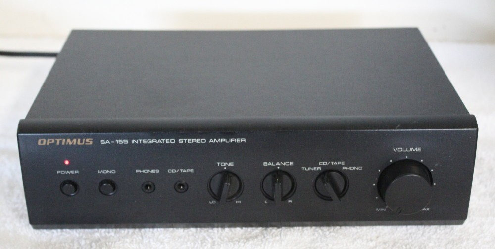 Vintage Optimus Radio Shack SA-155 Integrated Stereo Amplifier w/ Phono Input