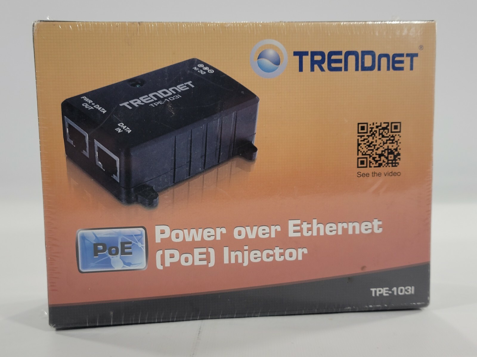 TrendNet TPE-103I Power over Ethernet (PoE) Injector - BRAND NEW FACTORY SEALED