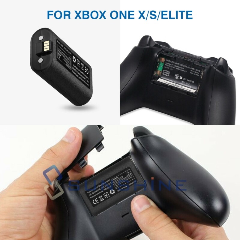 For XBOX ONE Controller Play & Charge Charging Cable + Rechargeable Battery Pack
