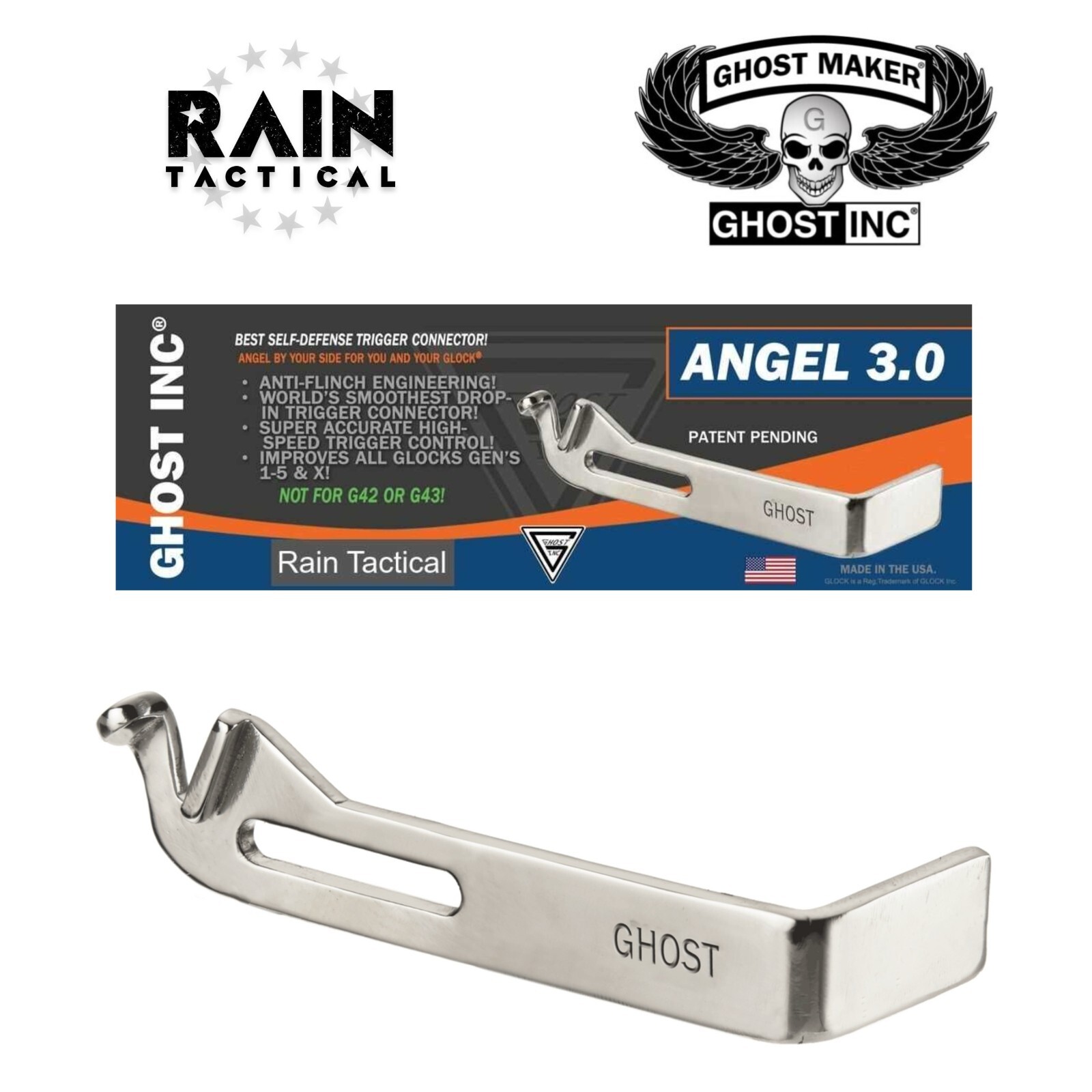 Ghost Angel 3lb Trigger Connector & Spring Kit For Glock All Models GEN 1-5 & X