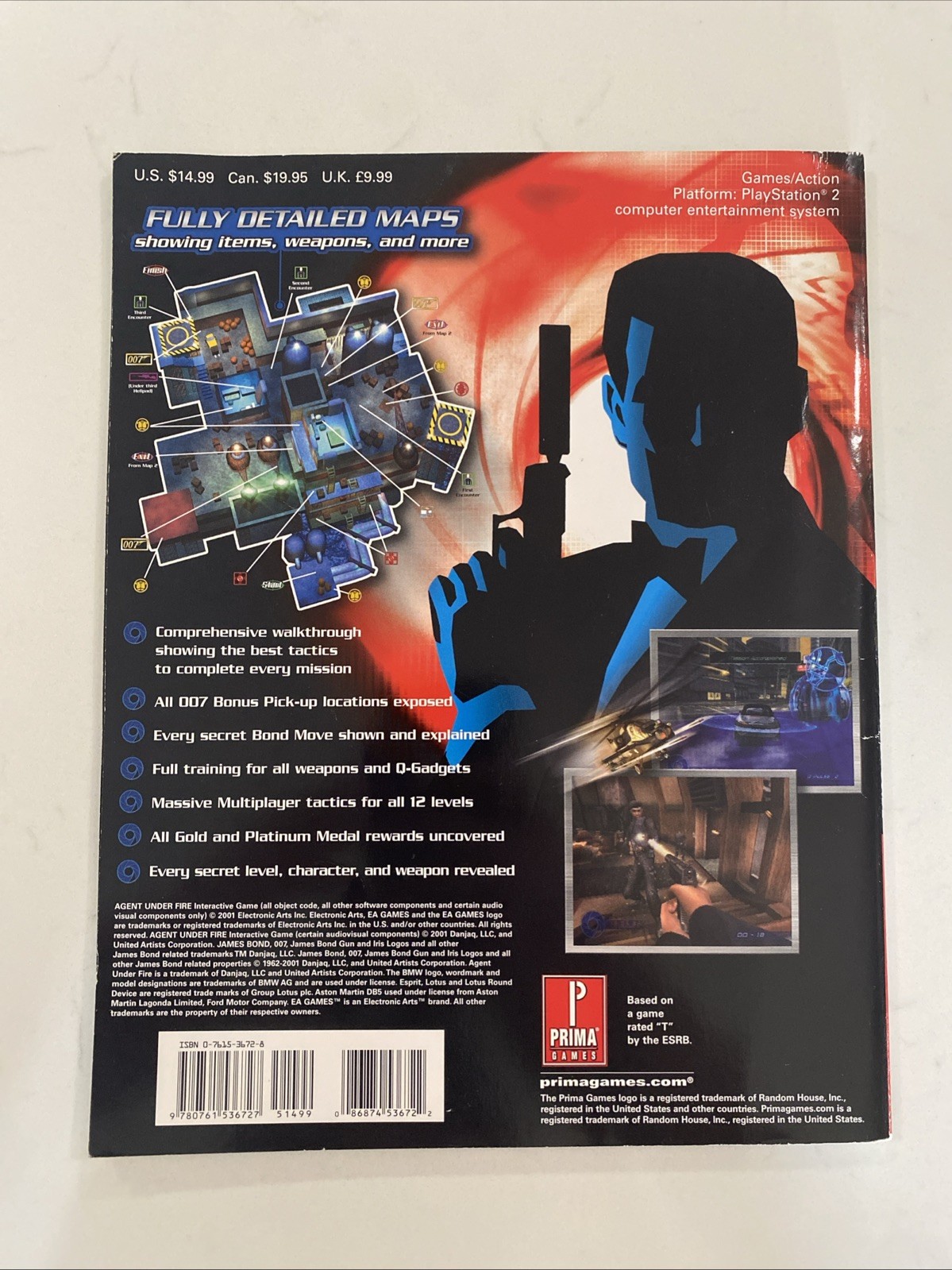 Agent Under Fire Primas Official Strategy Guide For PS2, GameCube, & Xbox