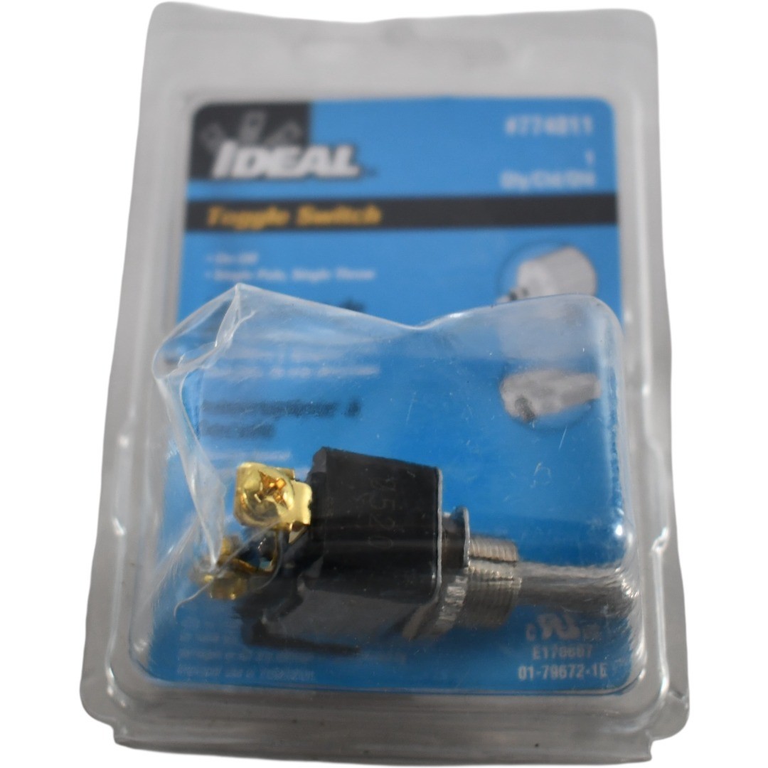 NEW Ideal 774011 Standard Toggle Switch SPST On-Off 20A 125VAC Screw Terminal