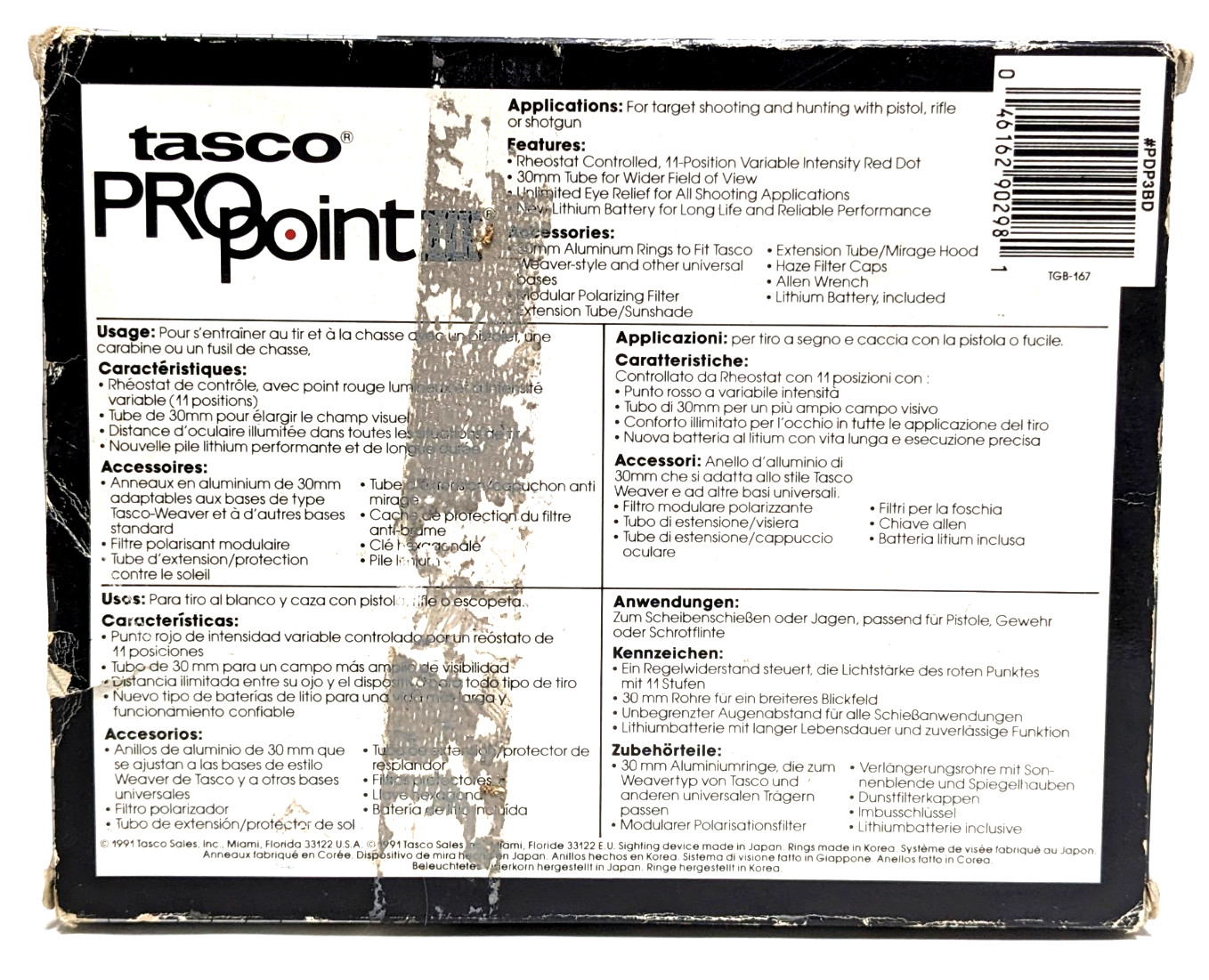 Tasco ProPoint 3 Accessories