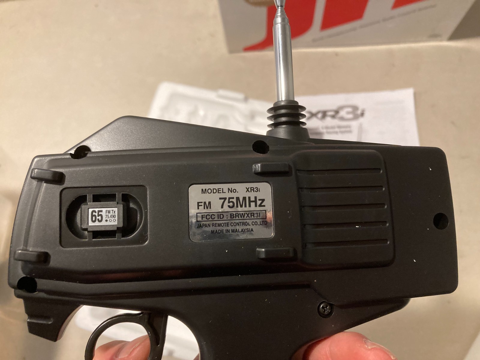 JR Racing XR3i FM Radio System 3-Channel Transmitter 75MHz w/ Manual