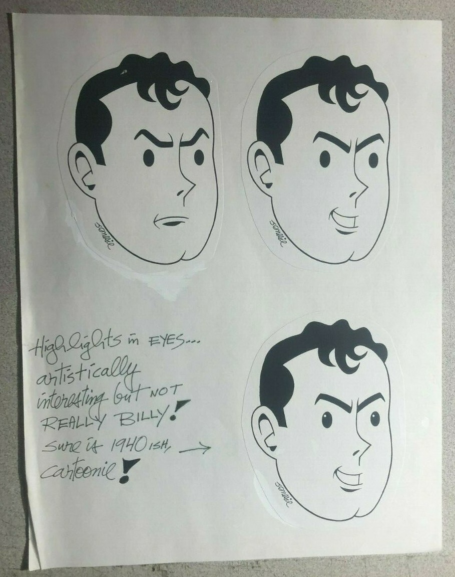 BILLY BATSON SHAZAM! CAPTAIN MARVEL production art by fanzine artist Jim Jones