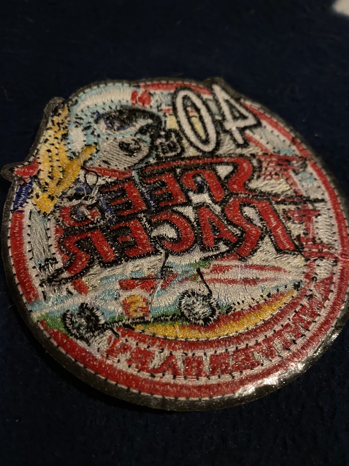 Speed Racer 40th Anniversary Logo 3.5” Round Patch-New-