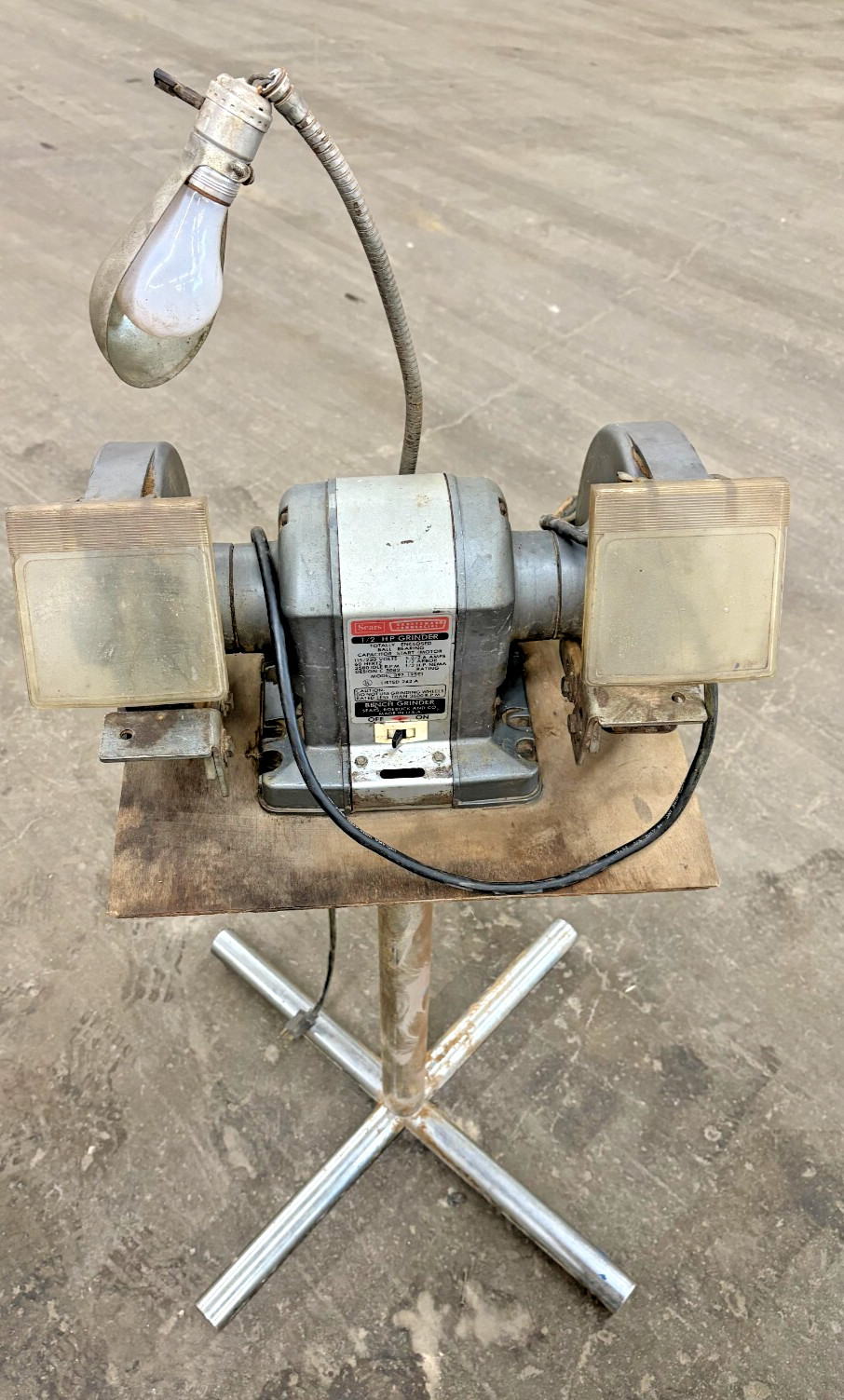 SEARS BENCH GRINDER 115/230 VOLTS, MODEL 397.19591