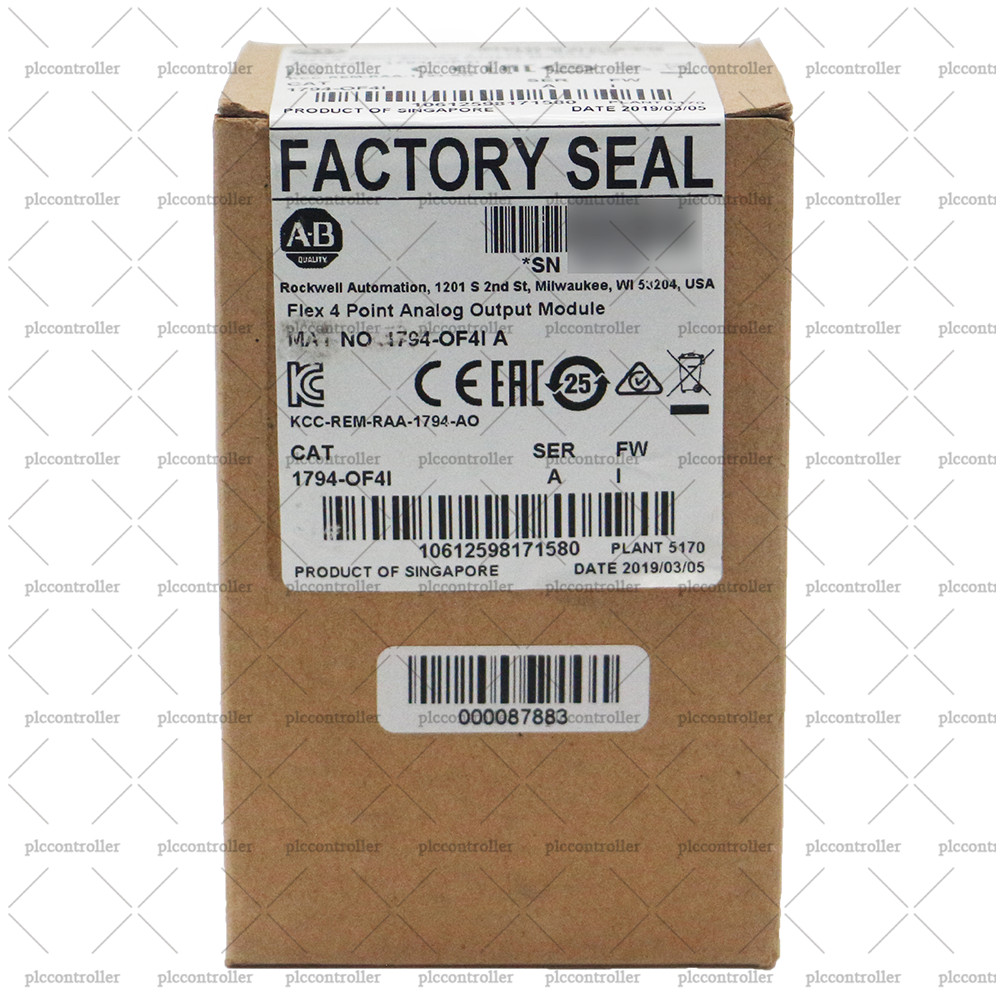 Brand New 1794-OF4I Allen-Bradley 1794-OF4I Flex 4 Point Analog Output Module