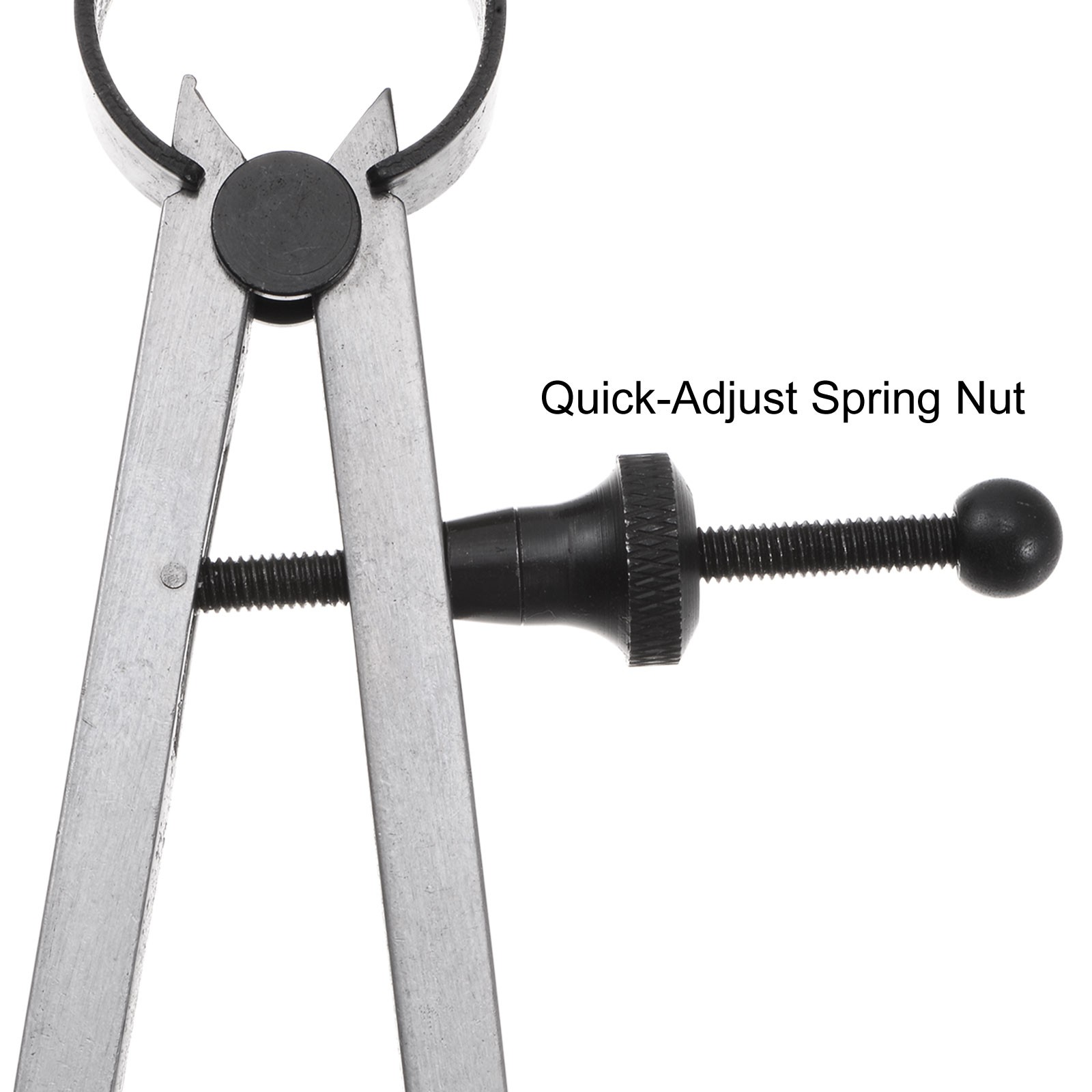 Spring Joint Caliper 6" Adjustable Spring Divider Caliper with Solid Nut