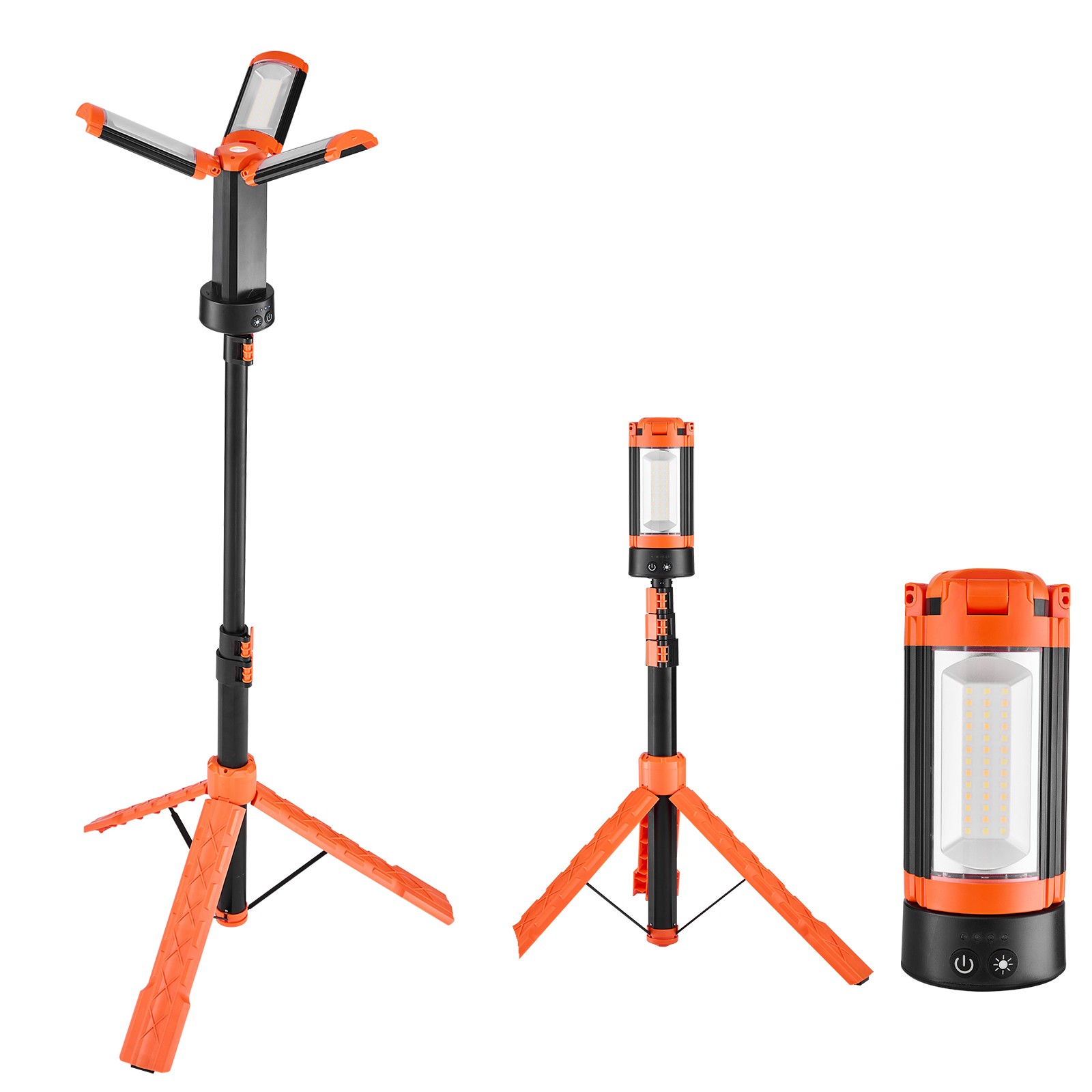 Uimoso Rechargeable LED Work Light with Stand, Cordless and Portable, 13.2Ah