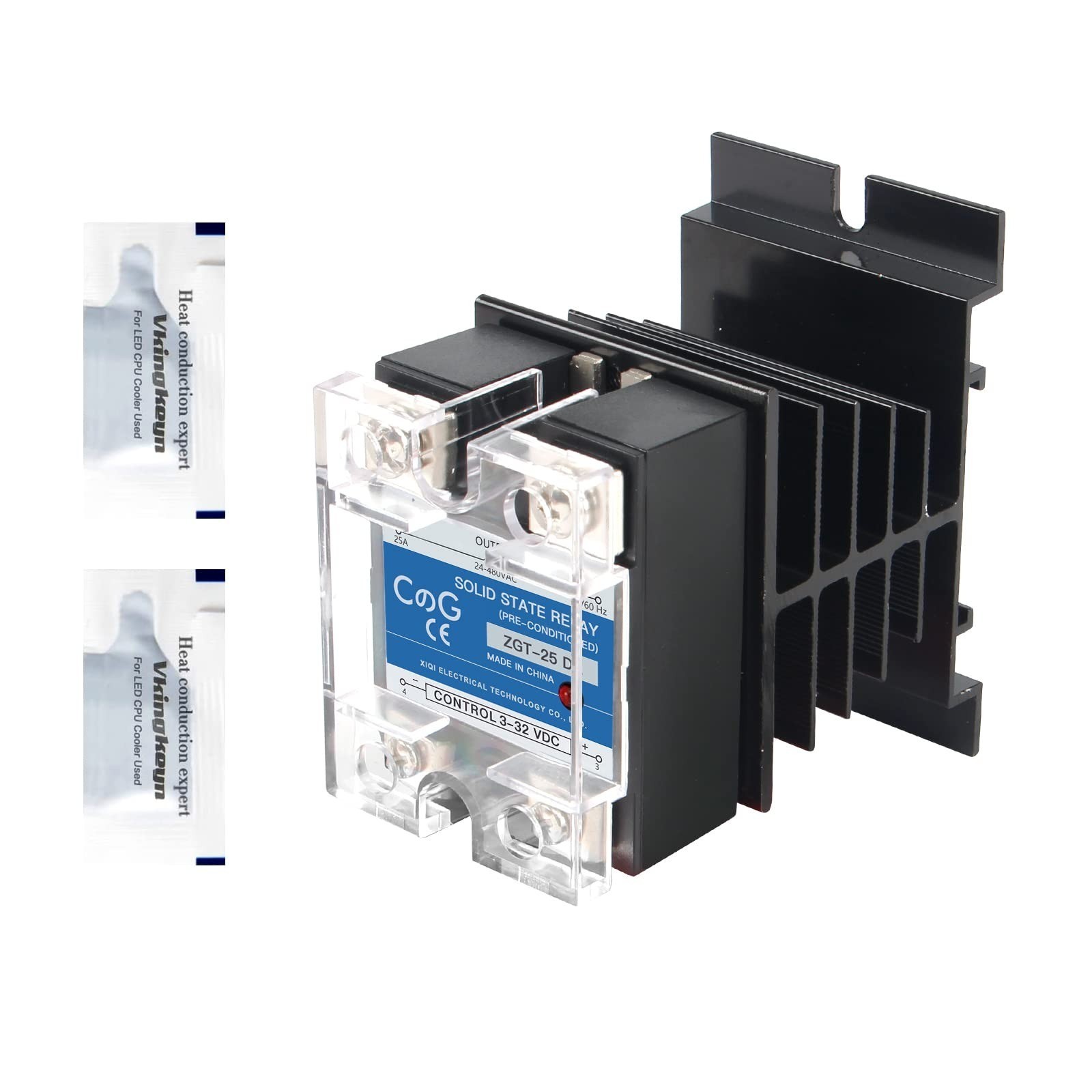 CGELE SSR-25DD Solid State Relay 25A DC to DC Input 3-32V