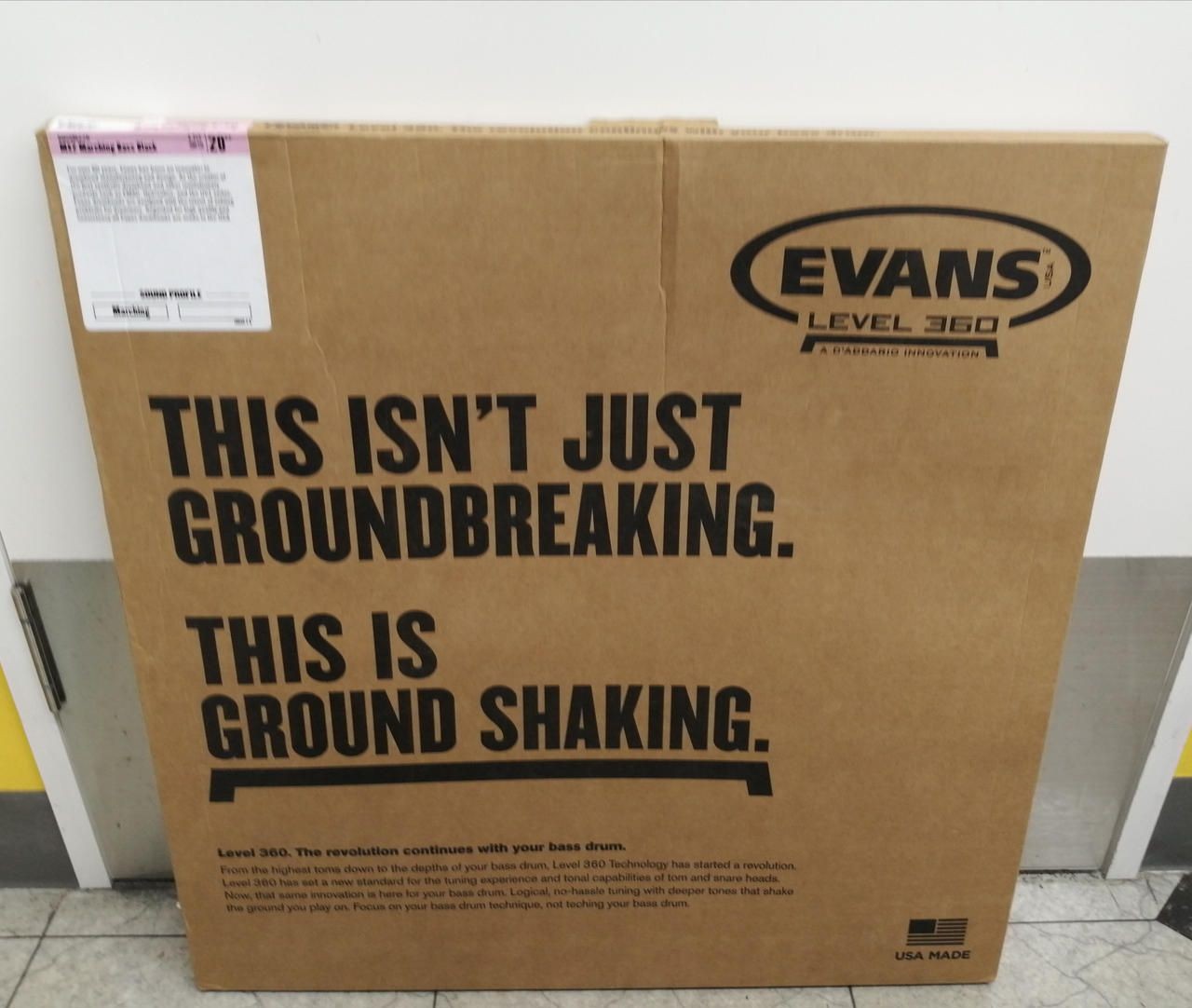 EVANS Drum Head BD20MX2B Used