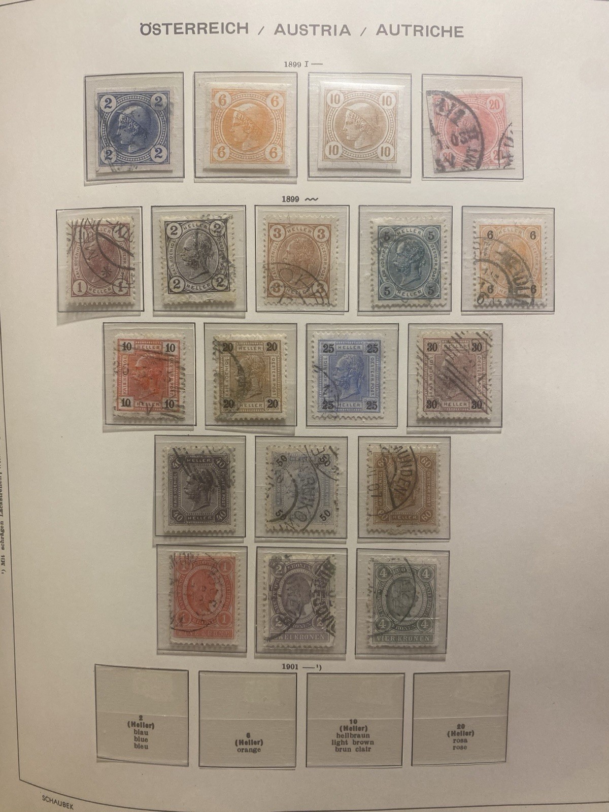 Austria 1850-1959 Hingeless Stamp Collection Schaubek album(Pics On Description)