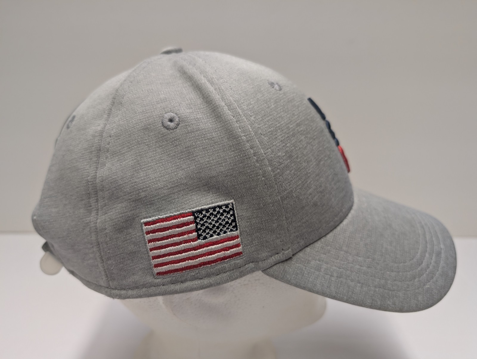 USA 2018 Golf Hat Grey Light Weight New Era Snap Back Logo On Back