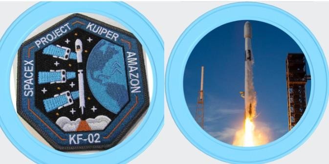 FALCON 9 FLIGHT 2 AMAZON KUIPER KF-02 MISSION SPACE MISSION TOKEN MEDALLION COIN