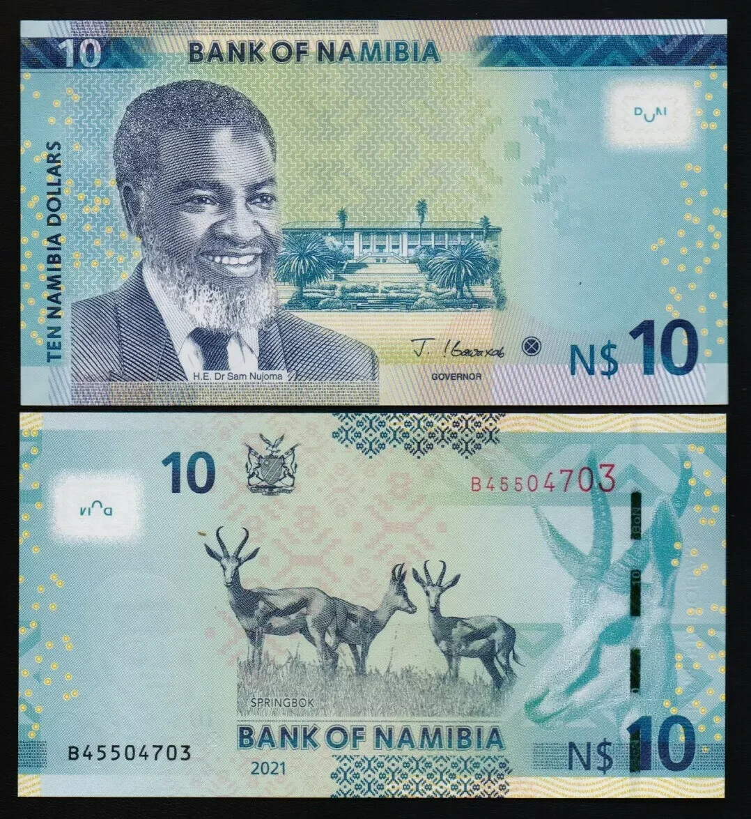 NAMIBIA - 2021 10 Dollars UNC
