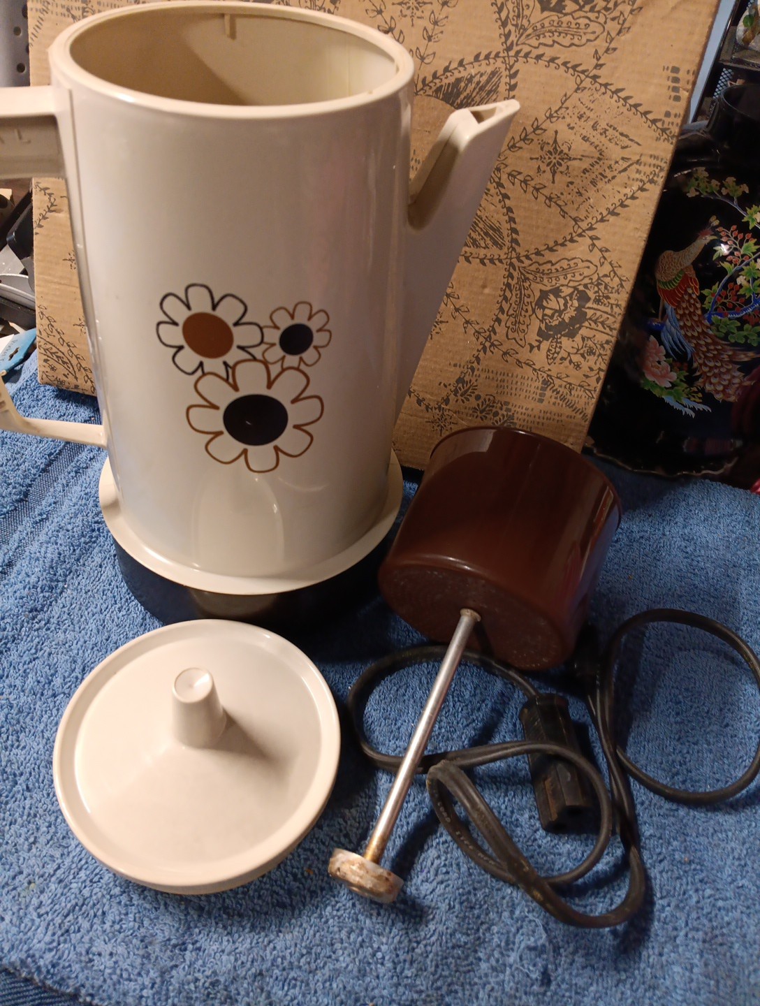 Regal Poly Perk Electric Coffee Pot 1970s Vintage, 2-4 Cup Capacity