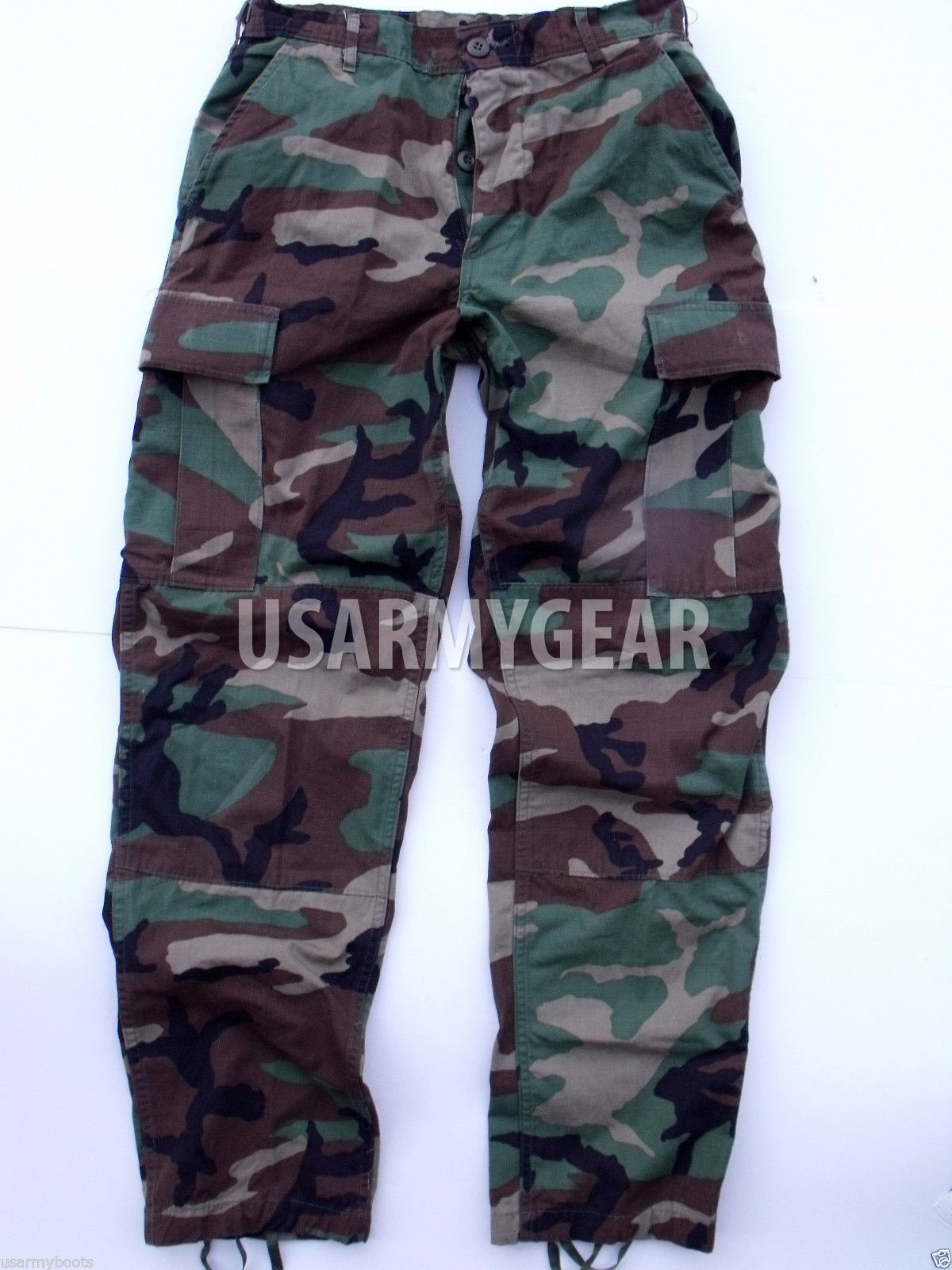 Made in USA ARMY Woodland Camo BDU Fatigues Military Uniform Pants Trousers USGI