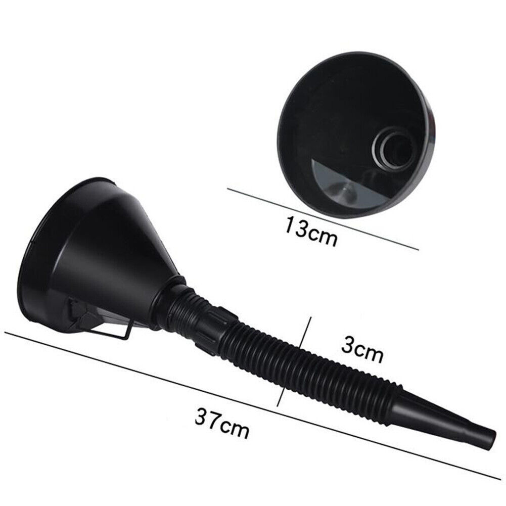 Water Oil Funnel for Automotive with Hose Wide Mouth Flexible Long Flexible