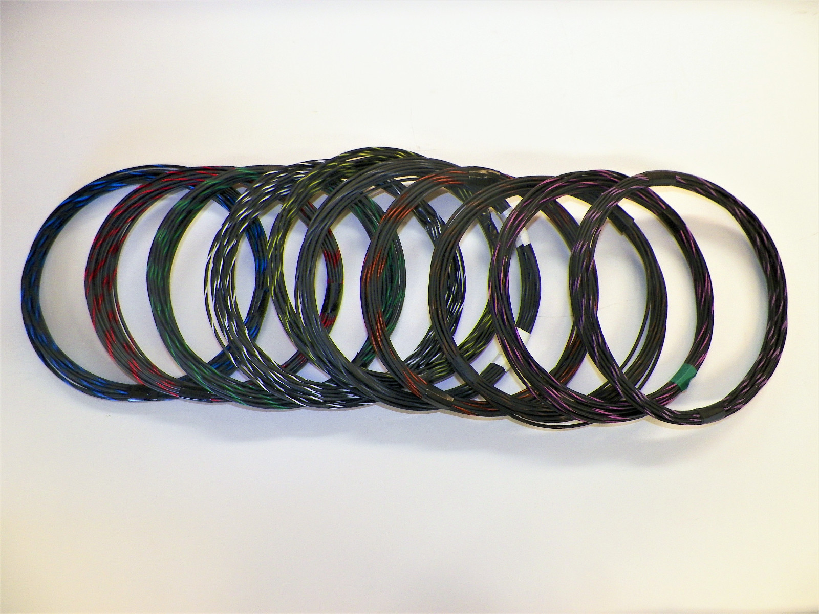 BLACK hi temp automotive 16 gauge GXL wire + 10 STRIPED color wiring options