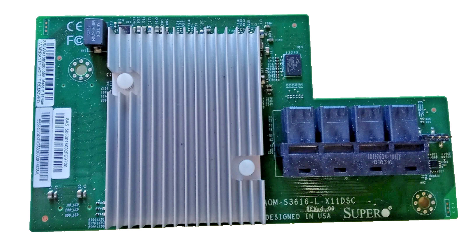 Supermicro AOM-S3616-L-X11DSC 16 Port SAS Mezzanine NEW IN STOCK 5 Year Warranty