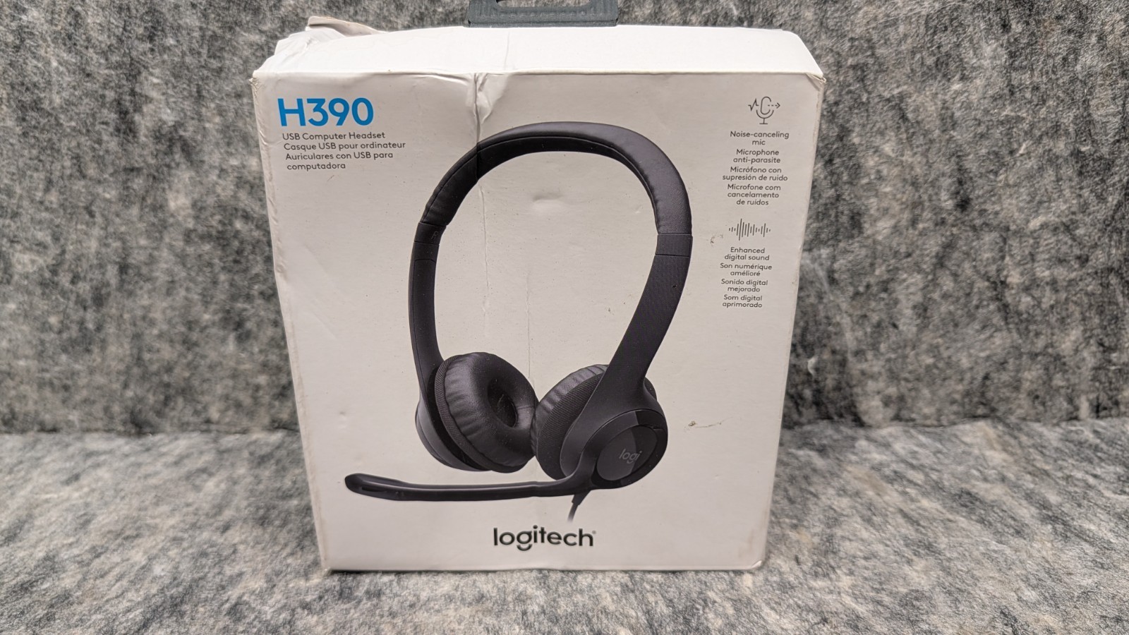 Logitech H390 USB Compute Headset Headphone Microphone Over On Ear 🔥New🔥