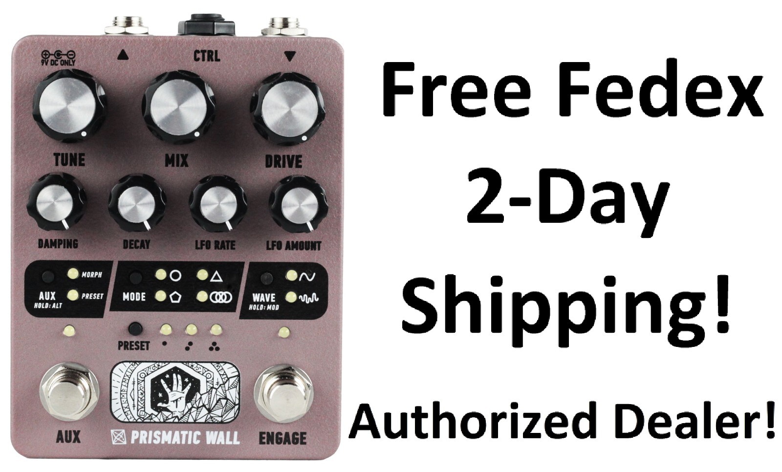 New Electronic Audio Experiments Prismatic Wall V1.1 Resonator Effects Pedal