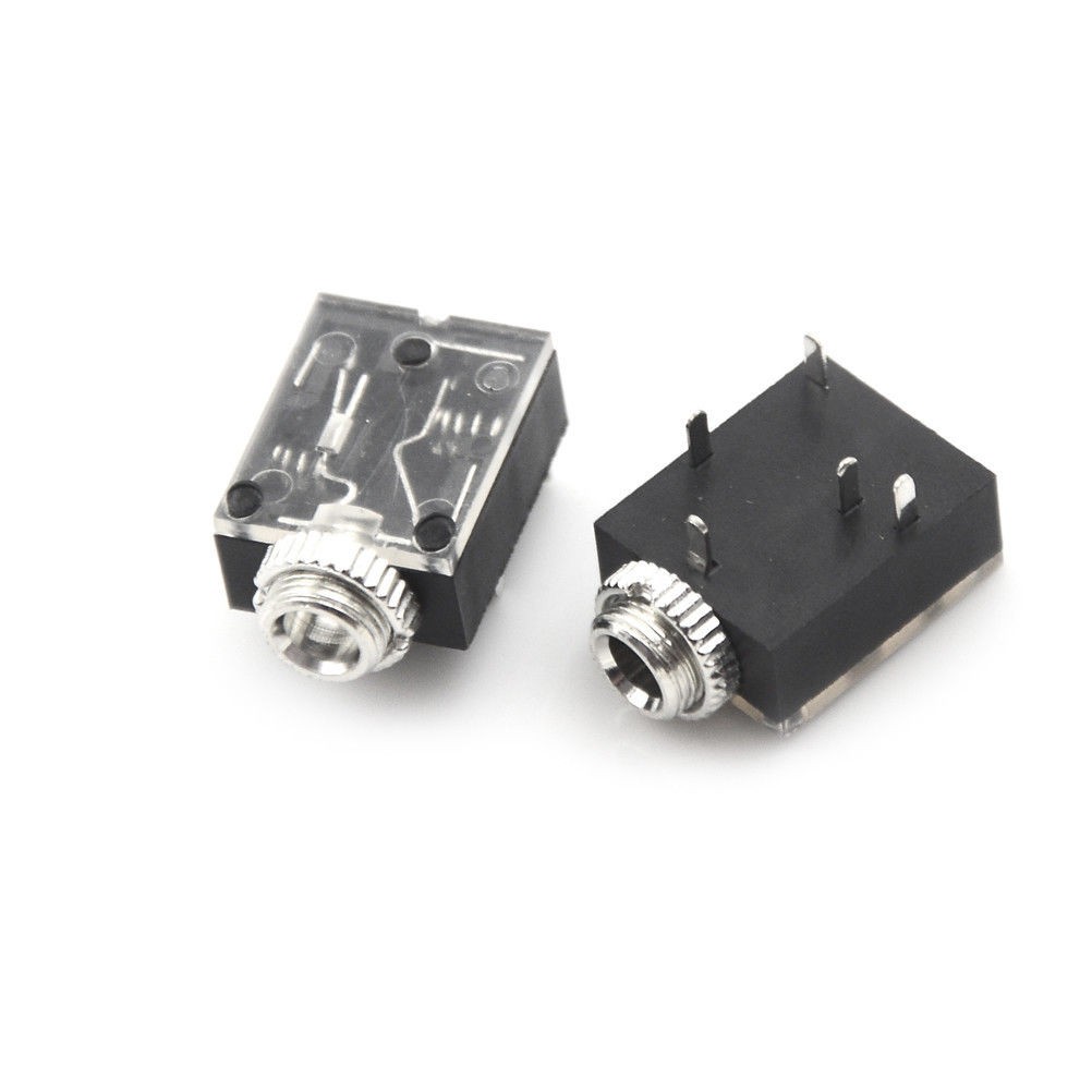 20 Pcs 5 Pin 3.5mm Audio Mono Jack Socket PCB Panel Mount for Headphone B