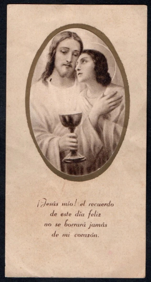 Holy card antique de Jesus santino image pieuses estampa