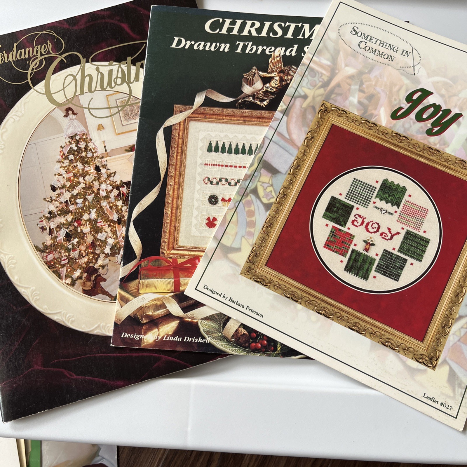 Lot Of 3 Christmas Needlepoint Pattern Books