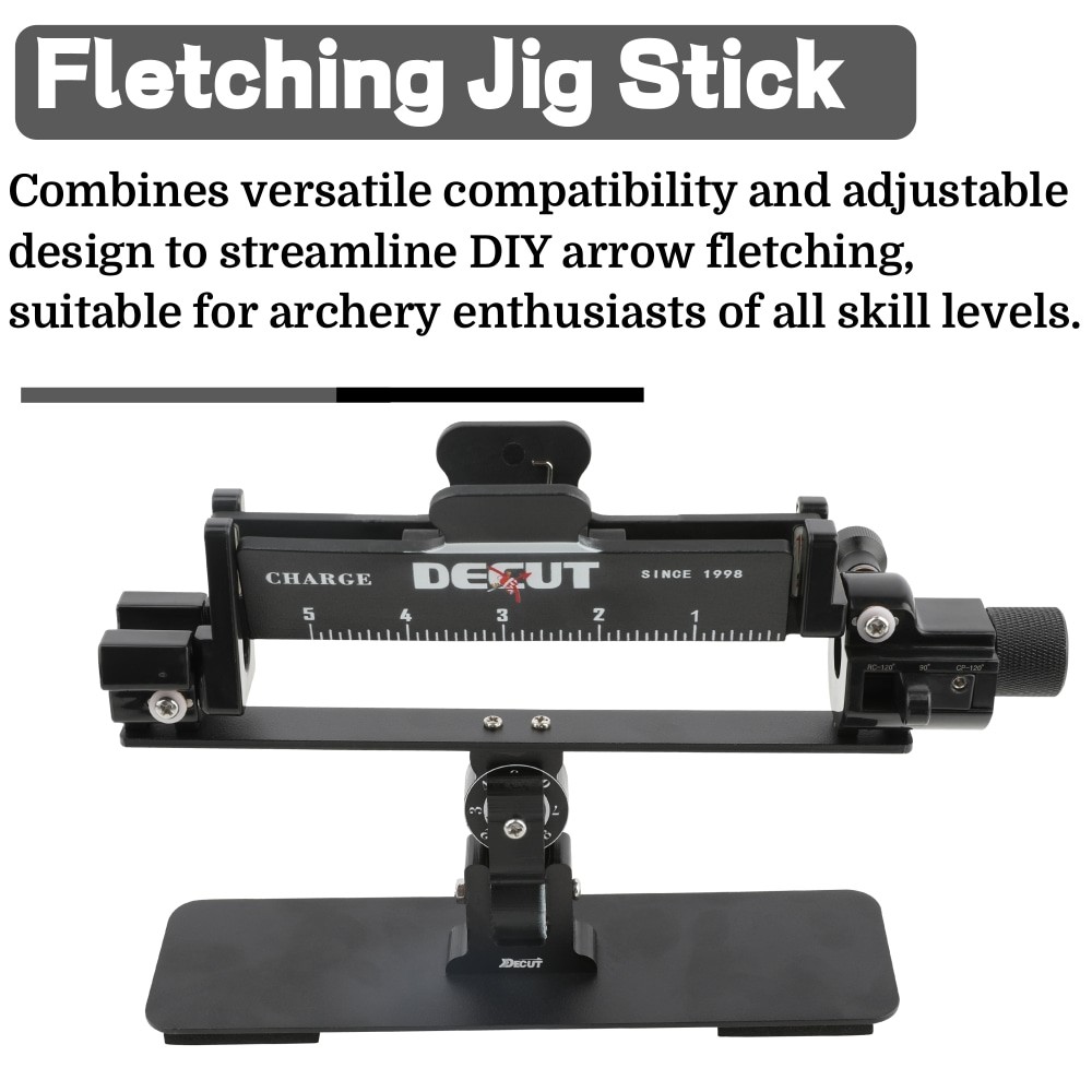 DECUT Archery Fletching Jigs Fletches Clamp Arrow Shaft Feather Sticky Tool