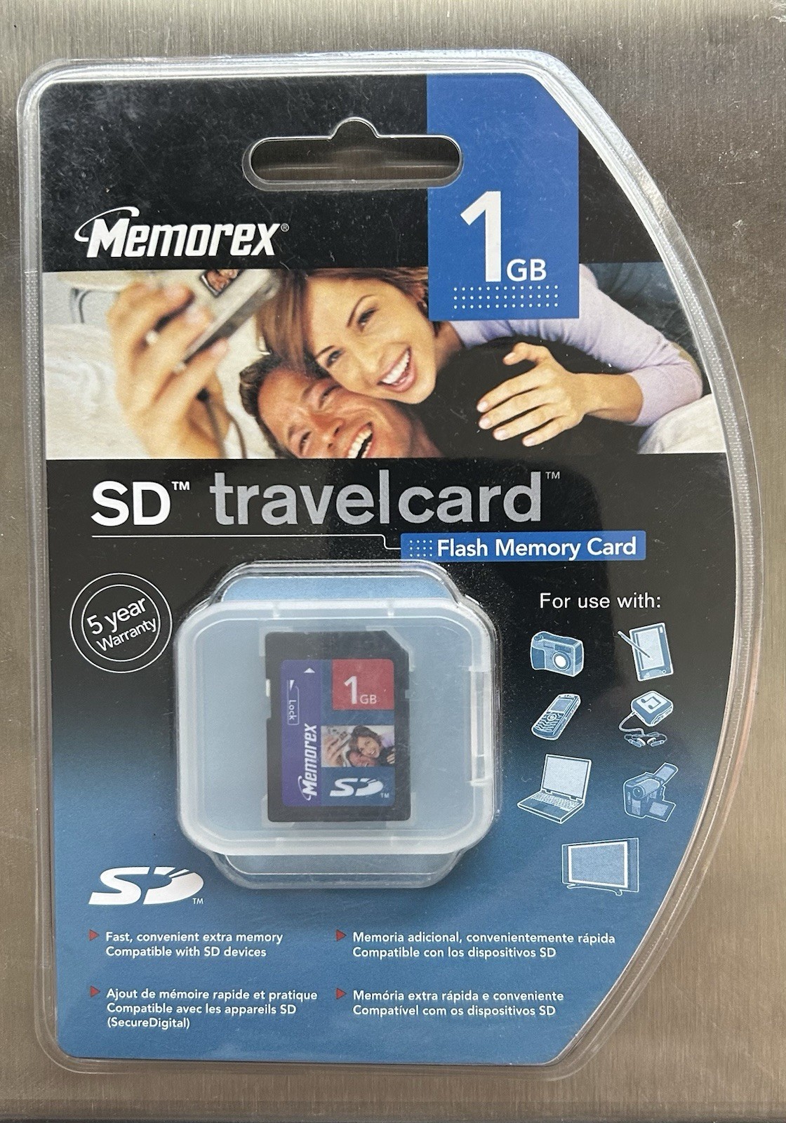 Memorex SD Travelcard Flash Memory Card 1 GB  SD Devices Brand New In Pack
