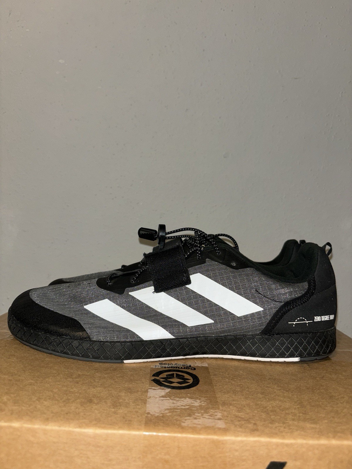 Adidas The Total Weightlifting Training Shoes Sneakers Black Sz Mens 12.5 GW6354