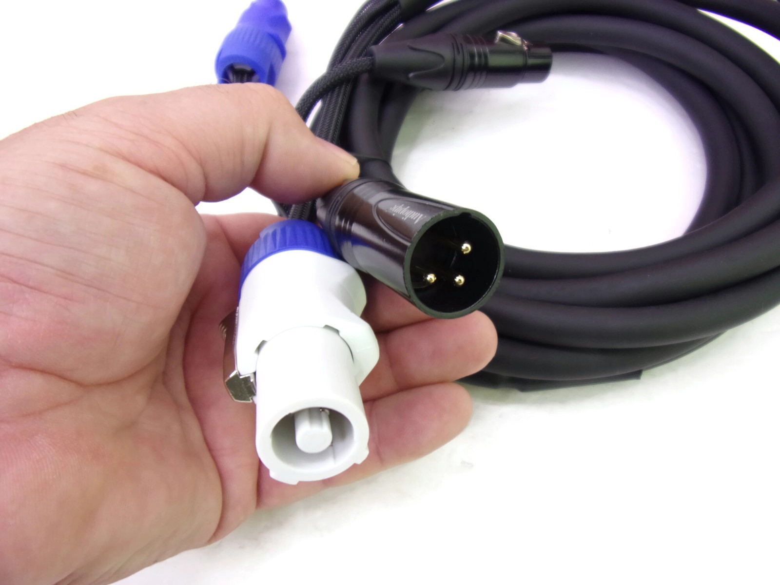 Audiopipe 12Ft DMX Extension Cable w/ Power & XLR Connectors EX-PWC-DMX-12 NIP