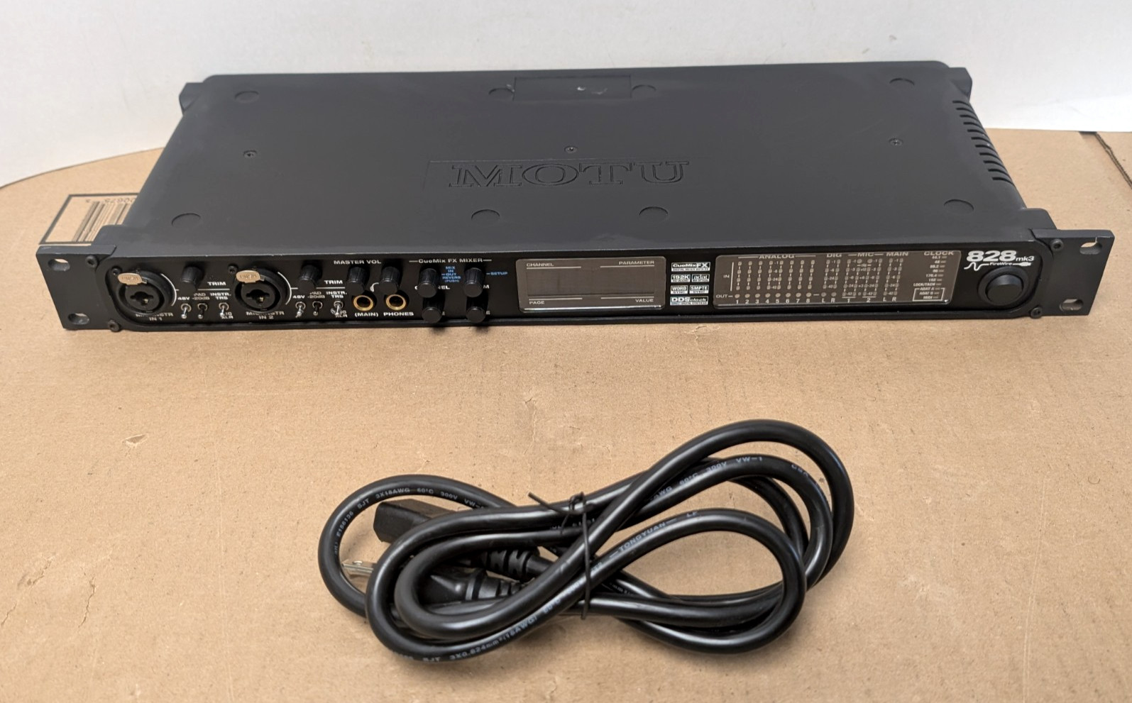 Motu 828 Mk3 Audio Interface - AS-IS/FOR PARTS/FOR REPAIRS!