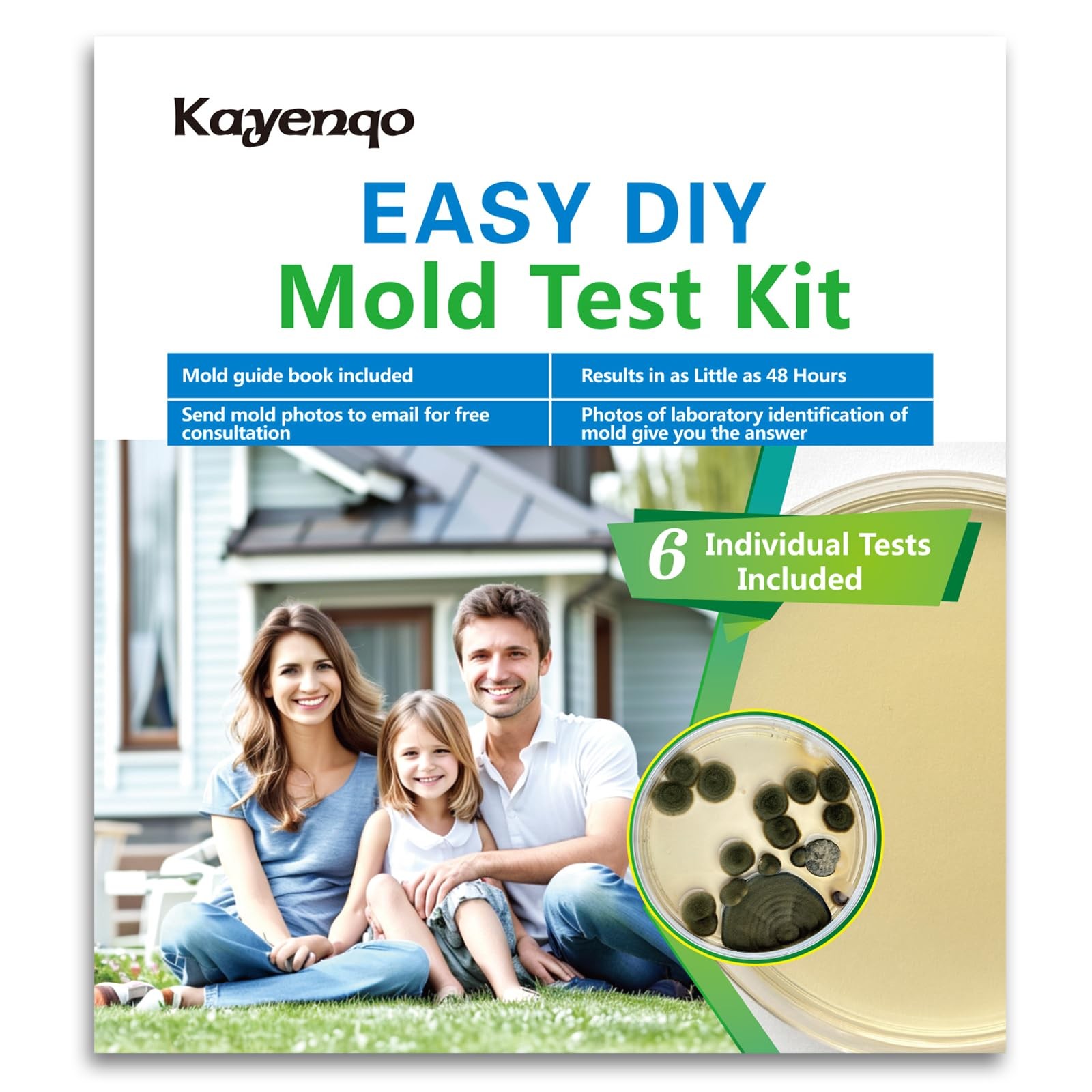 Mold Test Kit for Home - 6 Simple Detection Tests,Test HVAC System,Home Surfa...