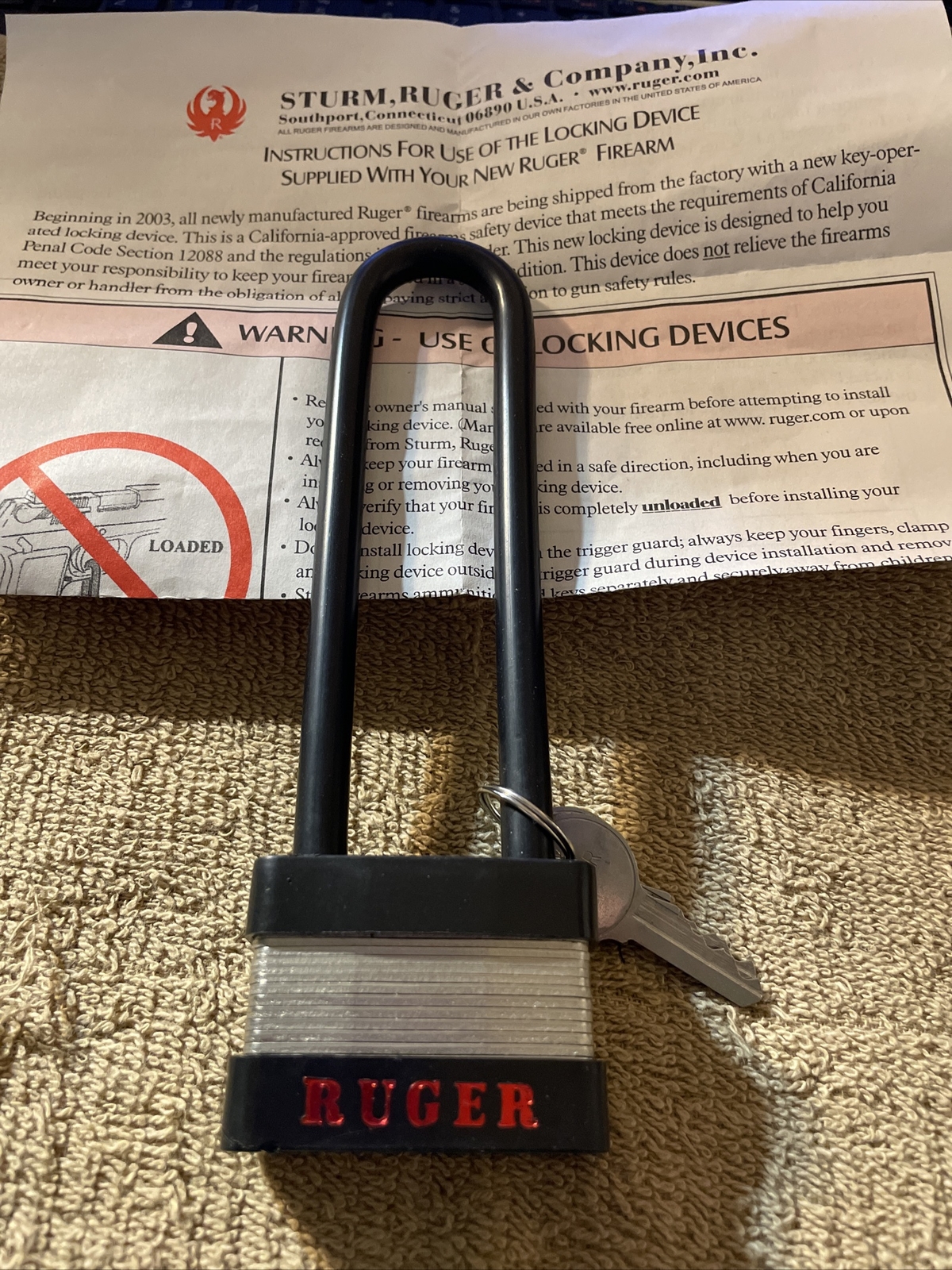 Ruger Gun Lock 5050
