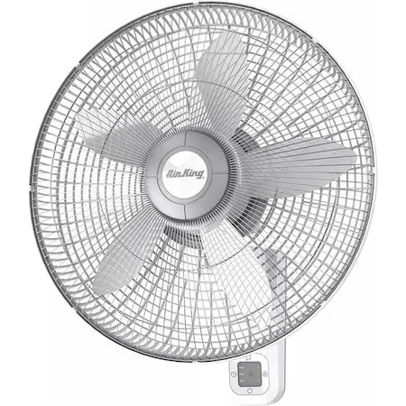 Air King 9850 18" Blade Dia Wall Mount Fan, Oscillating, 3 Speeds, 120Vac,