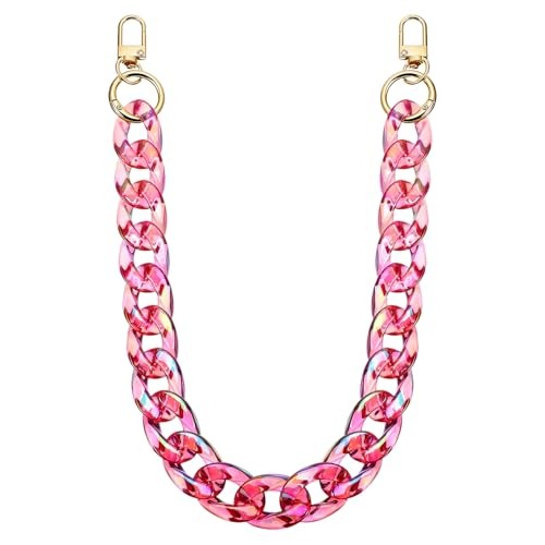 Classicseali Acrylic Purse Chain, Detachable Acrylic Bag Chain Strap