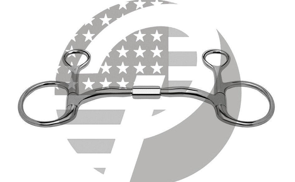 Baucher Bit Hanging Cheek Comfort Barrel Baucher Bits, Myler Snaffle Action Bits