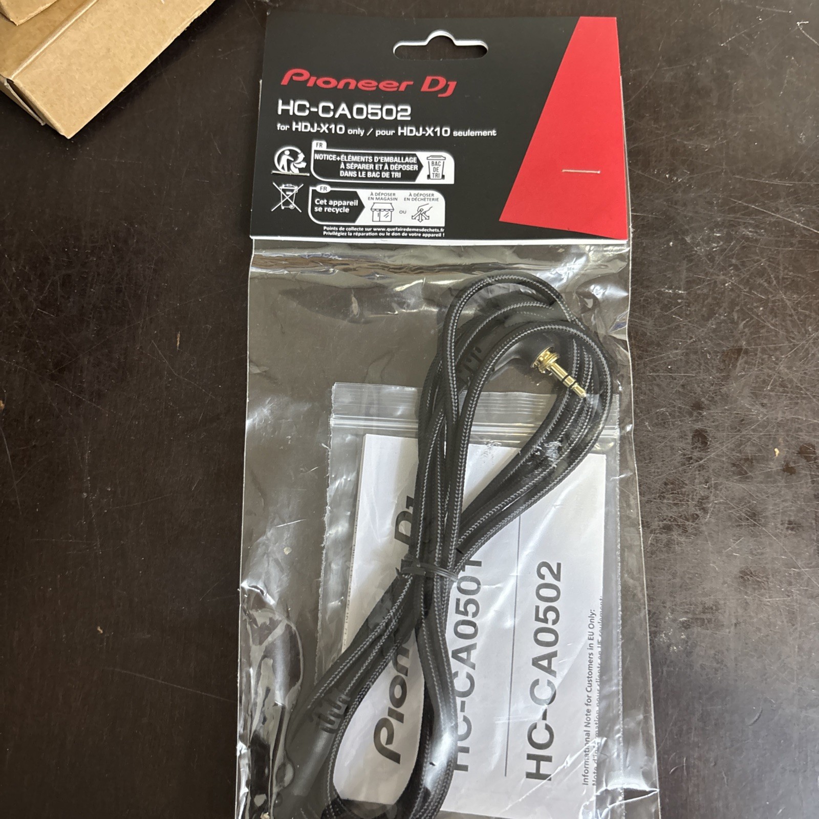 PIONEER  DJ HC-CA0502 STRAIGHT CABLE FOR HDJ-X10 HEADPHONES
