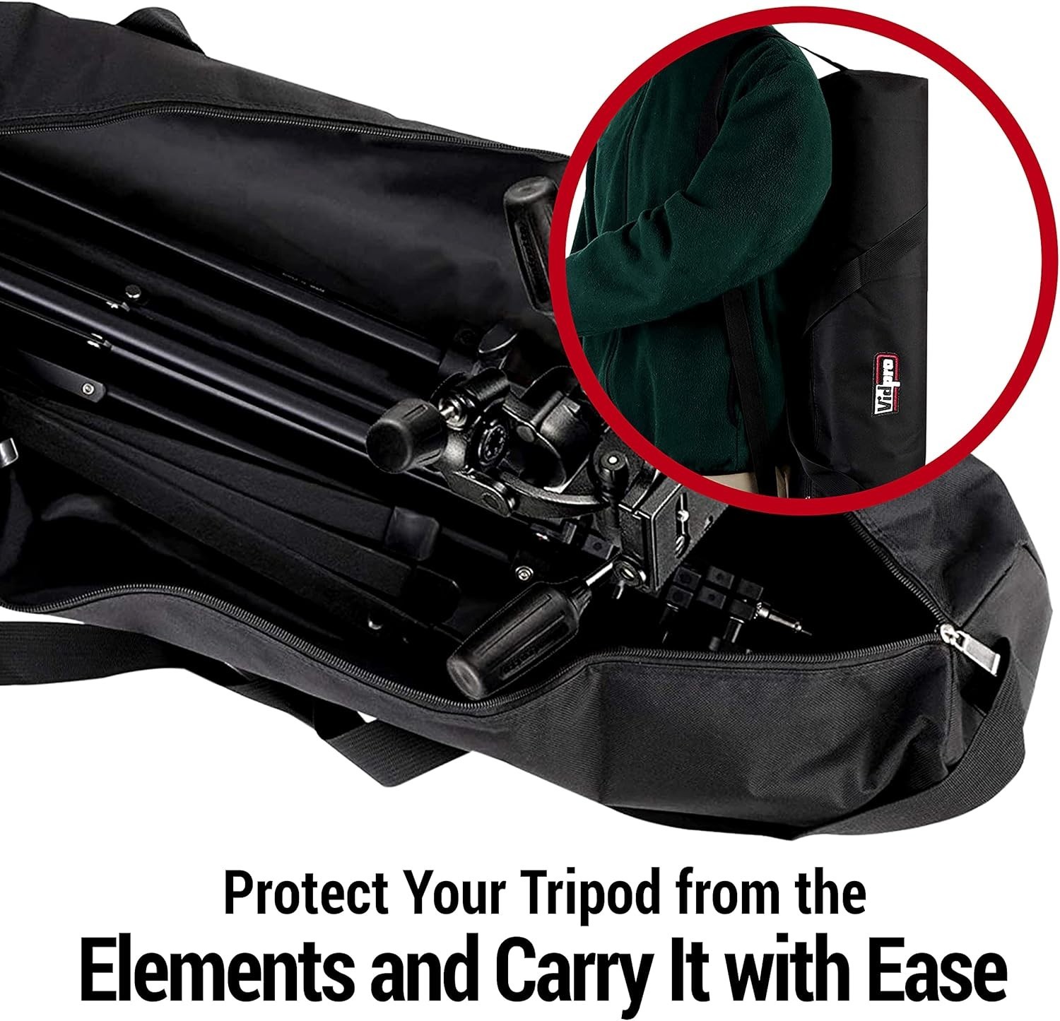 Tripod Case 45 Inch Heavy Duty Nylon Zipper Shoulder Strap Handle
